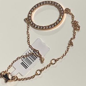 Qudo Jewelry Rose Gold Plated Crystal Bracelet